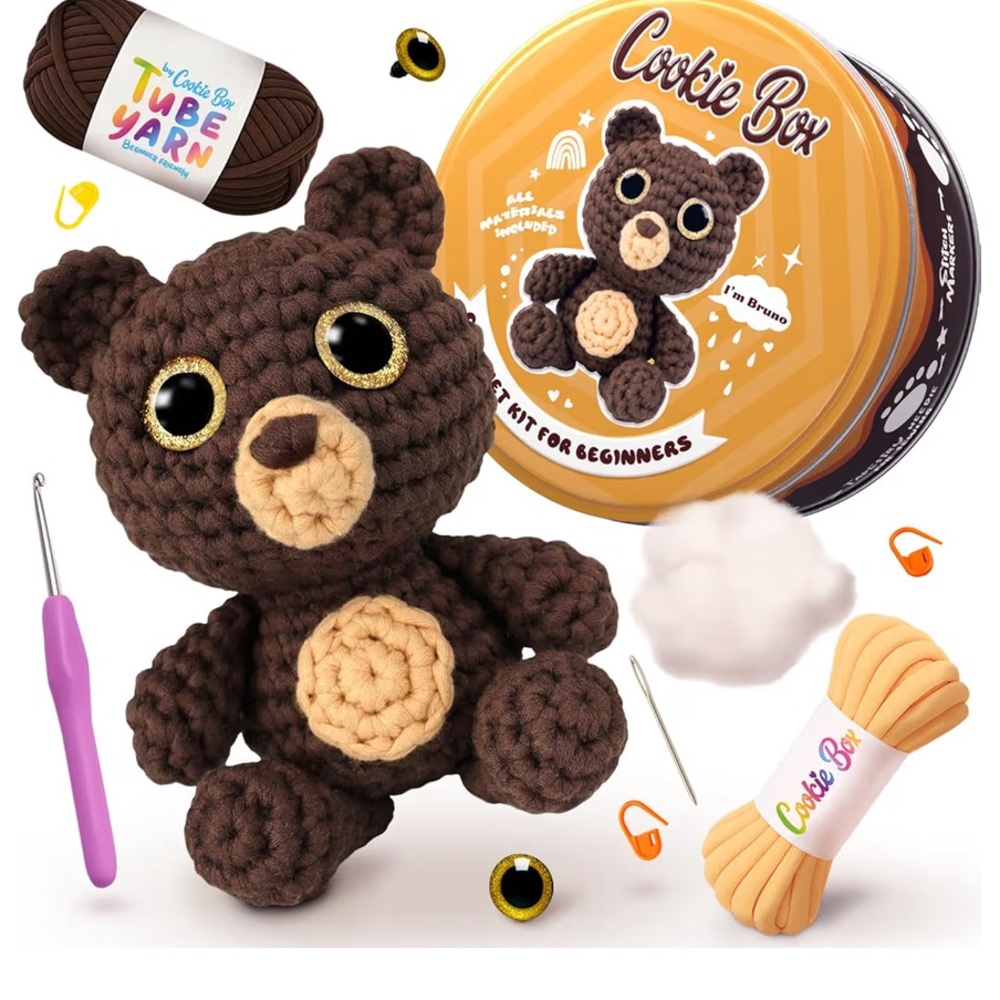Bruno Amigurumi Plushie Kit - Brown